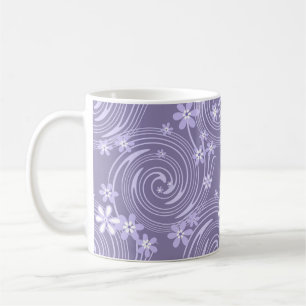 Mug Lavandre violette tourbillon couleur fleurs flore