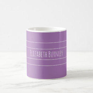 Mug Lavender lilac personnalisé avec votre nom