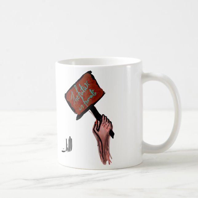 Mug L'avenir est femelle (Droite)