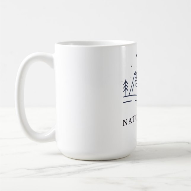 Mug "L'aventure Attend Graphique de Camping (Gauche)