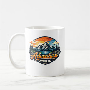 Mug L'aventure Attend – Paysage Montagnard Extérieur