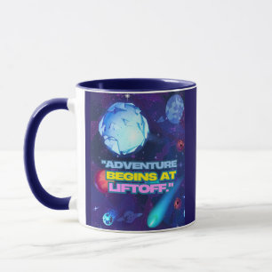 Mug L'aventure commence au gobelet isolé au décollage