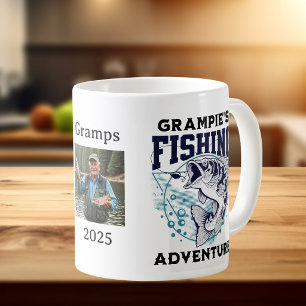 Mug L'aventure de pêche photo de Grampie Personnaliser