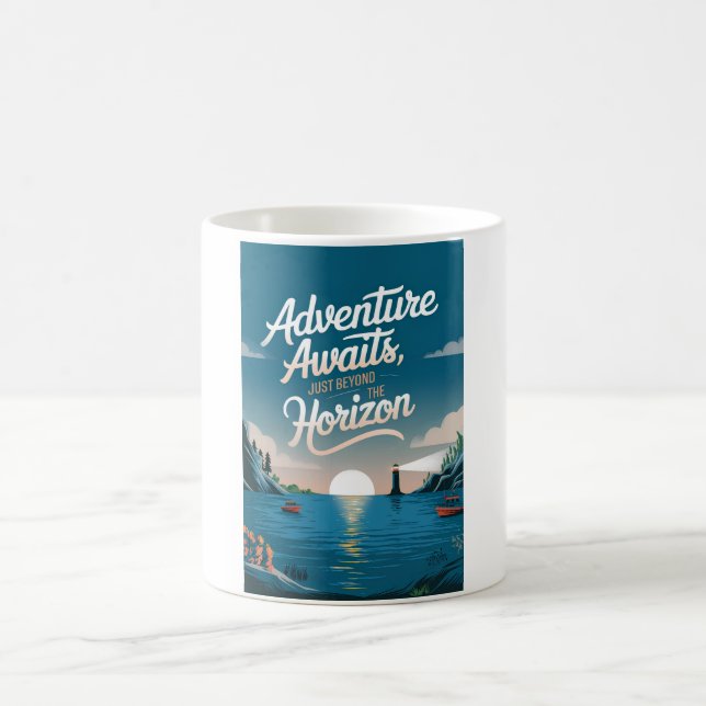 Mug L'aventure vous attend, au-delà de l'horizon (Centre)