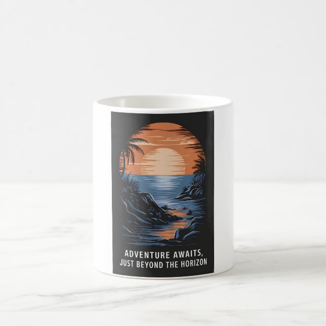 Mug L'aventure vous attend, au-delà de l'horizon (Centre)