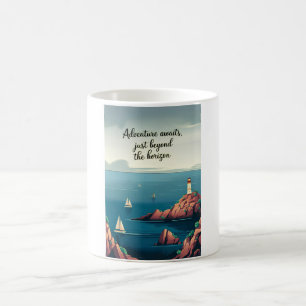 Mug L'aventure vous attend, au-delà de l'horizon