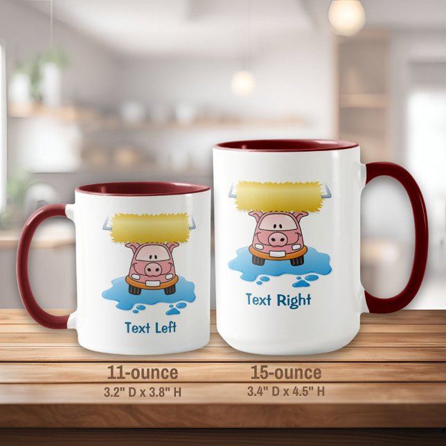 Mug Laver la pâte à café de porc (Créateur téléchargé)