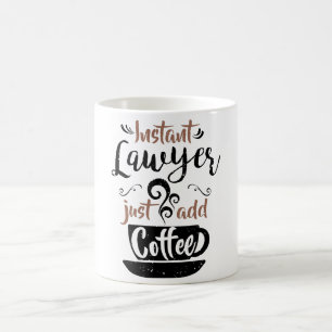 Mug L'avocat instantané ajoutent juste le café