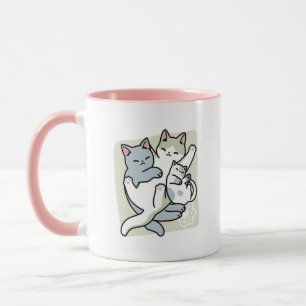 Mug Laze Furr Days - Cute Lazy Cats Design