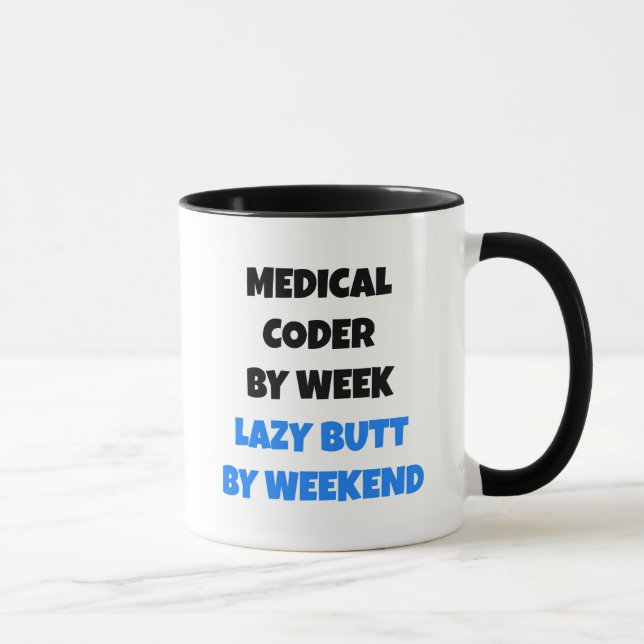 Mug Lazy Médicale Coder (Droite)