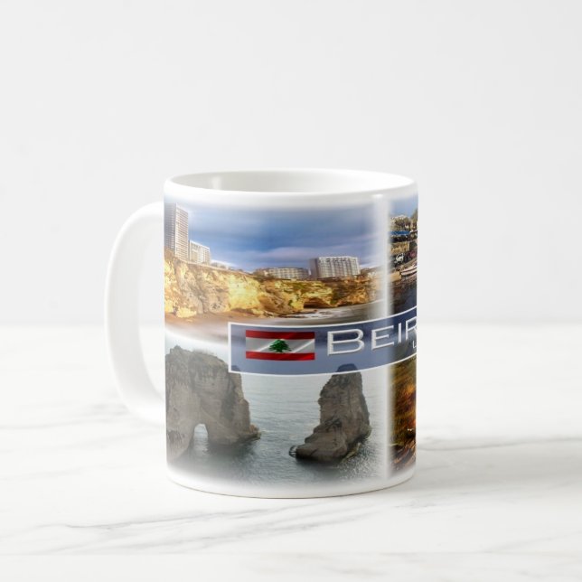 Mug LB - Liban - Beyrouth - (Devant gauche)