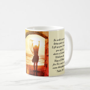 Mug Le 24:7 de psaume, 60:1 d'Isaïe, accueillent le