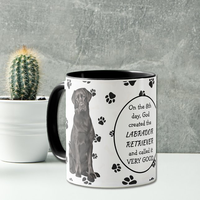 Mug Le 8e jour Dieu a créé des RÉCUPÉRATEURS DE LABRAD (Créateur téléchargé)