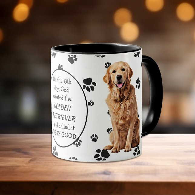 Mug Le 8e jour Dieu a créé des récupérateurs d'or (Créateur téléchargé)