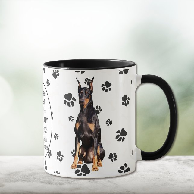Mug Le 8e jour Dieu a créé Doberman Pinschers (Créateur téléchargé)