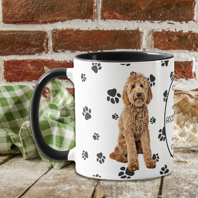 Mug Le 8e jour, Dieu créa le chien Goldendoodle (Créateur téléchargé)