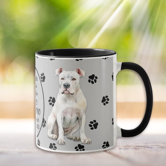 Mug Le 8ème jour, Dieu créa le chien argentin Dogo (Créateur téléchargé)