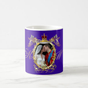 Mug le baiser, mariage will+kate, Couleur personnalisé
