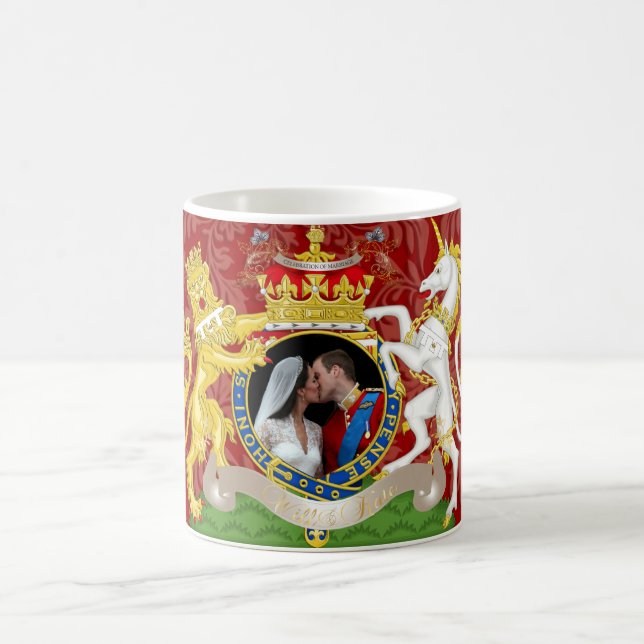 Mug Le baiser, Will+Kate mariage, DO-IT-YOURSELF coule (Centre)