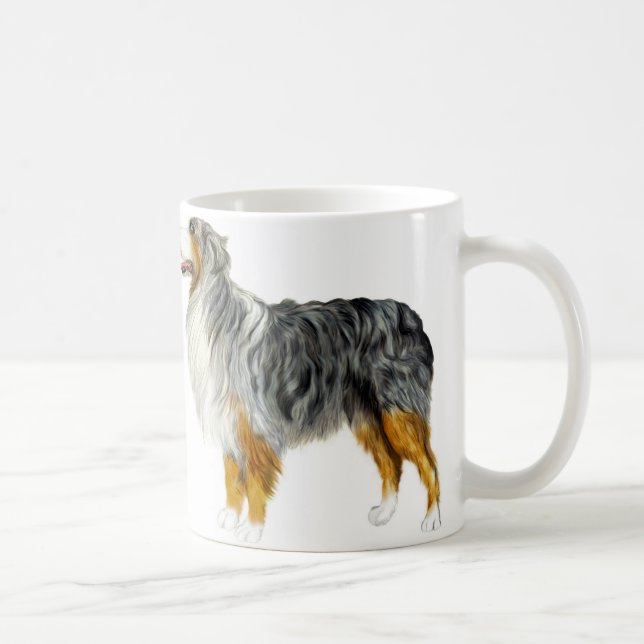Mug Le berger australien debout (Droite)