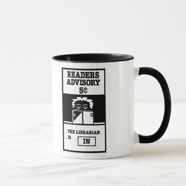 Mug Le bibliothécaire est DEDANS (Droite)