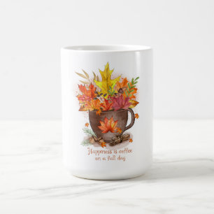 Mug Le bonheur c'est du café le jour d'automne