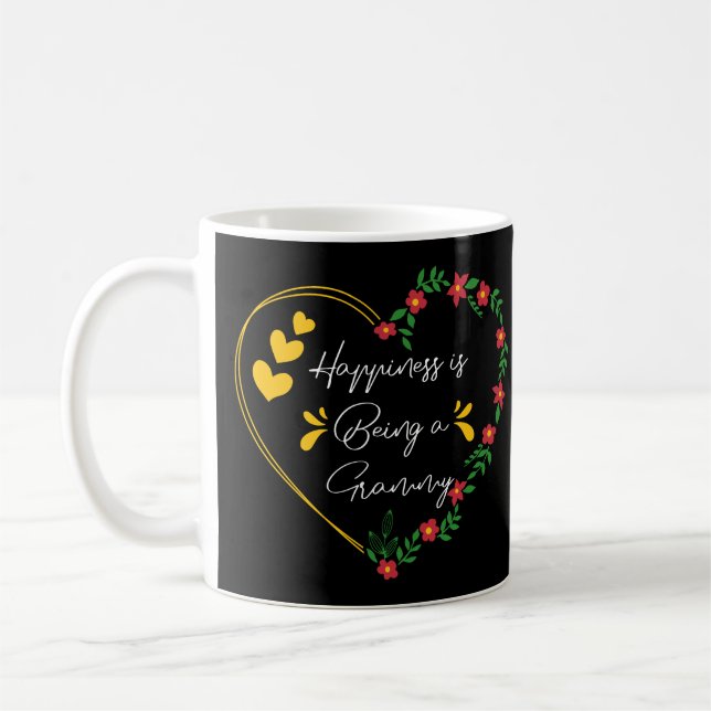 Mug Le bonheur est être une fête des mamans Grammy amu (Gauche)