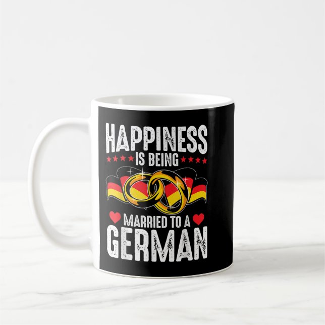 Mug Le Bonheur Est Marié À Un Mari Allemand (Gauche)