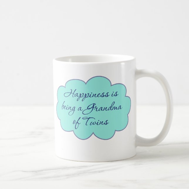 Mug Le bonheur est une grand-maman des jumeaux (Droite)
