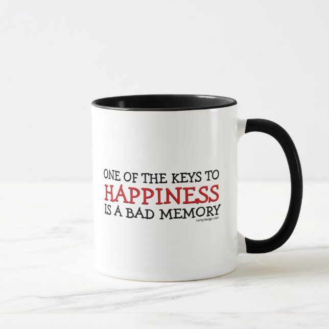 Mug Le bonheur est une mauvaise mémoire (Droite)