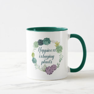 Mug Le bonheur   Happines de plante achète des plante