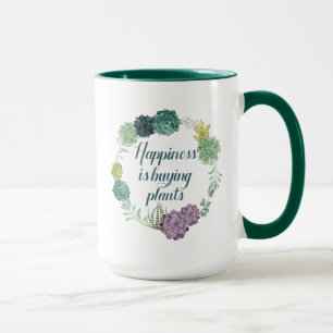 Mug Le bonheur   Happines de plante achète des plante