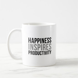 Mug Le bonheur inspire la productivité