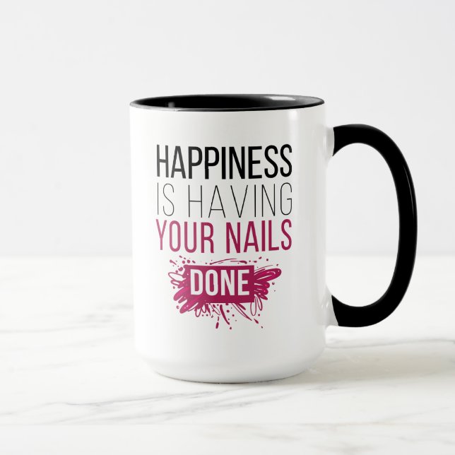 Mug Le bonheur mignon a vos clous faits (Droite)