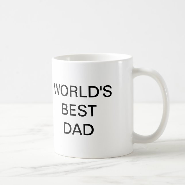 Mug Le bureau, le meilleur père du monde (Droite)