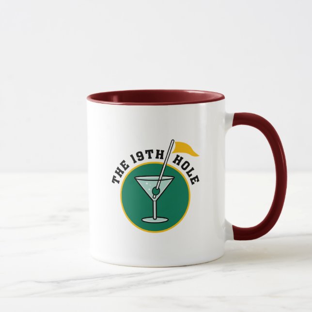 Mug Le cadeau 19th Hole Funny Golf Dadism (Droite)