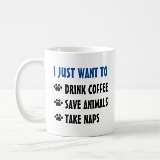Mug Le café de boissons, animaux d'économies, prennent