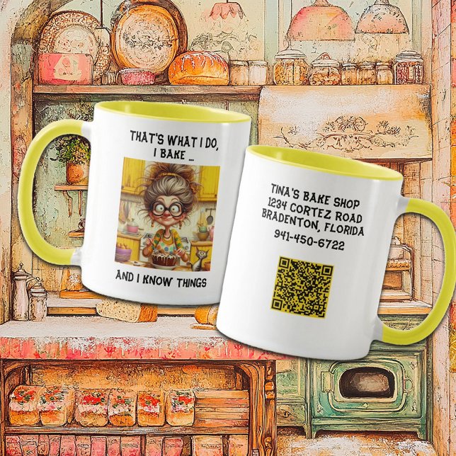 Mug Le café de la vieille dame Baker (Créateur téléchargé)