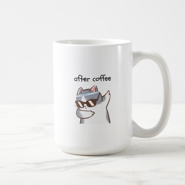 Mug Le café du matin me prépare pour la journée ! (Droite)