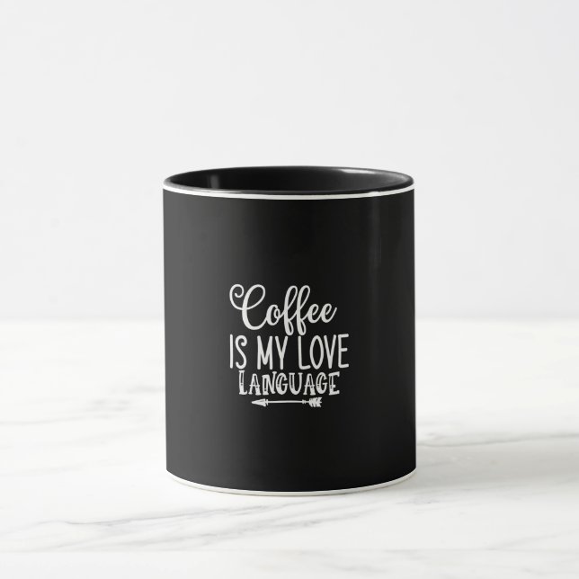 Mug le café est ma langue d'amour (Centre)