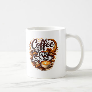 Mug Le café est mon langage de l'amour – Citation pour