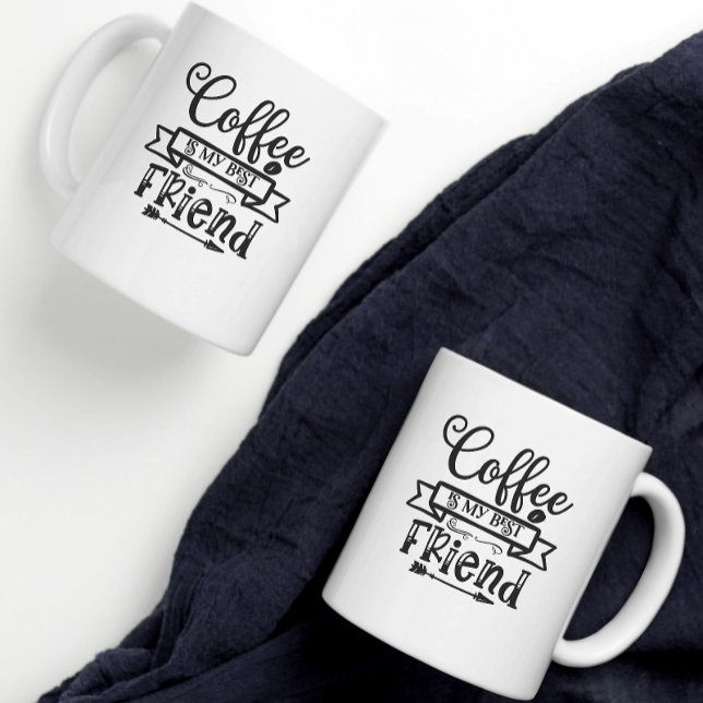 Mug Le café est mon meilleur ami (Créateur téléchargé)