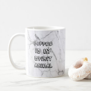 Mug LE CAFÉ EST MON SPIRIT ANIMAL Drôle CUP DE CAFÉ MU