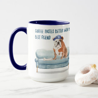 Mug Le Café Goûte Mieux... Anglais Bulldog Edition
