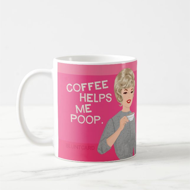 Mug Le café m'aide à me faire cuire (Gauche)