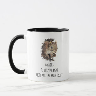Mug Le café m'aide à traiter avec tous les écureuils n