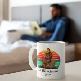 Mug Le café me fait cacher Bigfoot Sasquatch drôle