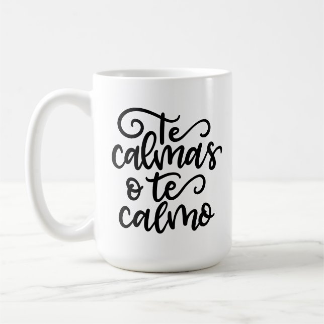 Mug Le Calmas O Te Calmo, à la main (Gauche)