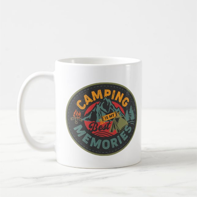 Mug Le Camping Est Mon Meilleur Souvenir (Gauche)