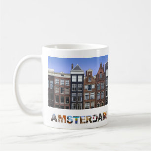 Mug Le canal néerlandais d'Amsterdam loge la photo